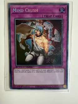 Mind Crush SBC1-ENE19 SECRET RARE YUGIOH NM 1st Edition - Image 1