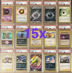 Lot of 15x Bulk Graded Pokemon Card Slab Lots - PSA Bulk Slabs Mixed Bundle - Image 1