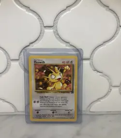 Pokemon TCG Meowth Team Rocket Rare English Card 62/82 2000 40HP Coin Hurl - Image 1