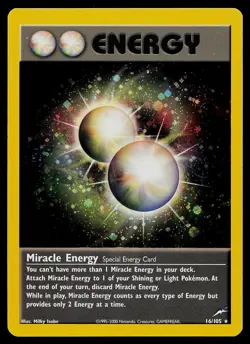 Pokemon Card - Miracle Energy Neo Destiny 16/105 Holo Rare - Image 1
