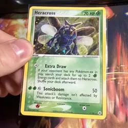 Pokemon Heracross 7/101 EX Hidden Legends Holo Rare 70 HP Sonicboom Card - Image 2