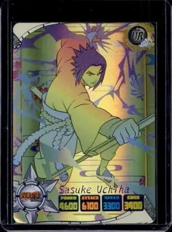 2025 Naruto Card Game Sasuke Uchiha UR Foil Ultra Rare - Image 1