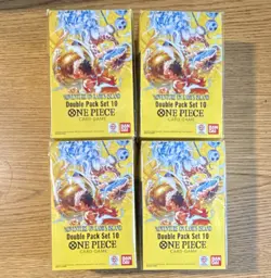 (4x) One Piece card game Double Pack Set 10 2 pack box SEALED - Image 1