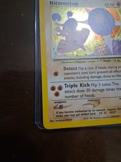 Pokemon TCG Hitmontop Neo Discovery Holo Rare Card 3/75 - Image 3