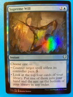 MTG 1x FOIL Supreme Will Commander Legends Magic the Gathering Card x1 NM - Image 1