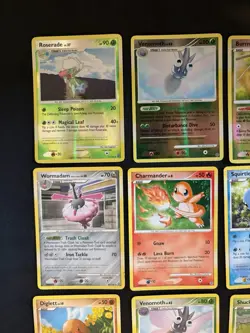 Pokemon Diamond & Pearl Base Set Partial Lot 40 Cards 2007 4x Reverse Holos LP - Image 3
