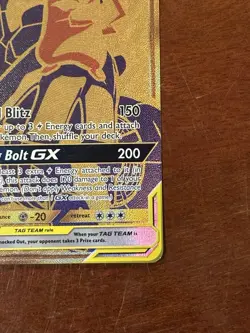 Pokemon Pikachu & Zekrom GX SM248 SM Promos TAG TEAM Full Art Holo 240 HP Card - Image 5