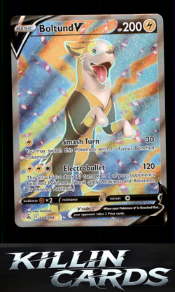 Boltund V (Full Art) 249/264 Pokemon Ultra Rare SWSH08: Fusion Strike Card NM - Image 1