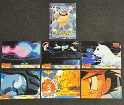 Topps Pokemon The Movie Mewtwo Strikes Back Lot Of 7 Vintage Trading Cards NM - Image 1