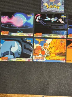 Topps Pokemon The Movie Mewtwo Strikes Back Lot Of 7 Vintage Trading Cards NM - Image 2