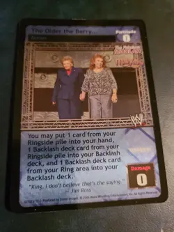 WWE RAW DEAL ccg - The Fabulous Moolah Superstar card and The Older the Berry - Image 2