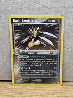 Dark Sandslash 18/109 EX Team Rocket Returns Non-Holo Rare Pokemon Card TCG - Image 1