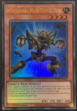 YuGiOh! - Mimicking Man-Eater Bug - MP22-EN204 - Ultra Rare - 1st Ed - NM/M - Image 1