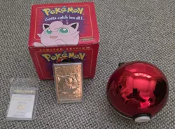 Jigglypuff 23k Gold Plated Card w/Certificate 1999 Burger King - Image 1