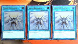 YuGiOh! 3x Solar Recharge BLLR-EN045 1st Edition NM UR Playset - Image 1