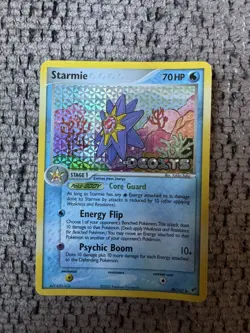 2005 Pokemon EX Deoxys 48/107 Starmie Reverse Holo LP Rare Vintage Card STAMPED - Image 1