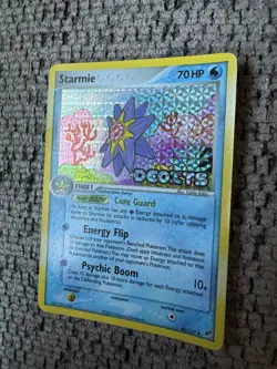 2005 Pokemon EX Deoxys 48/107 Starmie Reverse Holo LP Rare Vintage Card STAMPED - Image 2
