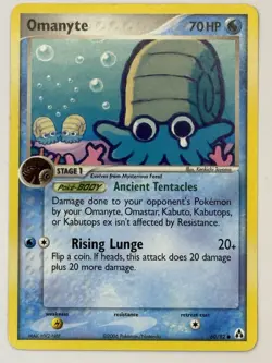 Pokemon Omanyte EX Legend Maker 60/92 Common Regular 2006 70 HP TCG Card - Image 1