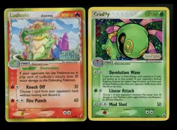 Ludicolo 6/100 Crystal Guardians Cradily 3/92 Reverse Vintage Pokemon Card Lot - Image 1