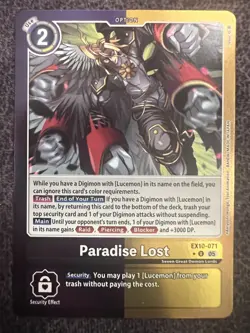 Digimon Card Game Paradise Lost EX10-071 Uncommon Foil Sinister Order NM - Image 1