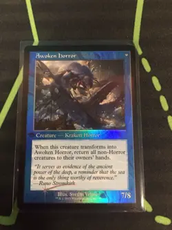 MTG Magic The Gathering Thing In The Ice Foil INR Retro Frame Horror Commander - Image 2