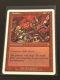 7th Edition Bedlam MTG Magic the Gathering NM - Image 1