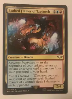 Exalted Flamer of Tzeentch - MTG Universes Beyond: Warhammer 40,000 40K LP Magic - Image 1