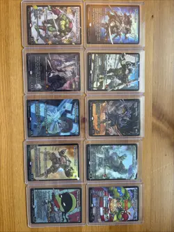 TMNT MTG Teenage Mutant Magic Set of 10 0281-0290 Super Shredder borderless foil - Image 1