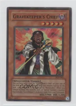 Gravekeeper's Chief YuGiOh Pharaonic Guardian #PGD-065 2003 READ - Image 1