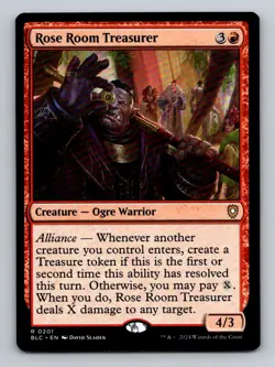 Rose Room Treasurer Normal R Commander: Bloomburrow 201 NM - Image 1