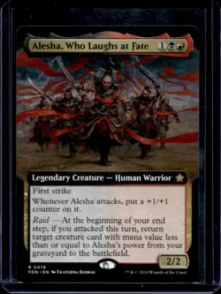 2024 Magic MTG Foundations Alesha Who Laughs at Fate Foil #0476 - Image 1