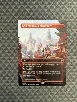 MTG Cori Mountain Monastery #0393 Borderless Rare Tarkir: Dragonstorm (TDM) - Image 1