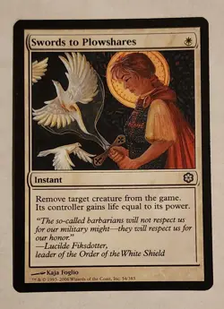 MTG Swords to Plowshares Coldsnap Precon Regular - LP Magic The Gathering - Image 1