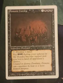 MTG Demonic Hordes - Revised 3RD Edition Regular - LP Magic The Gathering - Image 1