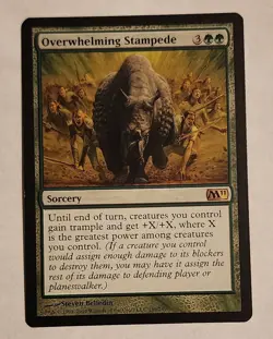 MTG Overwhelming Stampede - Core Set 2011 (M11) Regular - LP Magic The Gathering - Image 1
