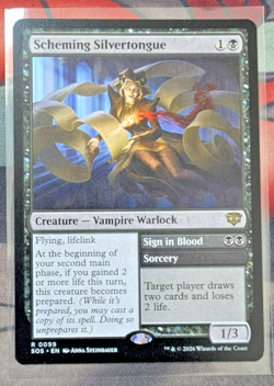 2026 MAGIC: THE GATHERING SECRETS OF STRIXHAVEN #0099 SCHEMING SILVERTONGUE - Image 1