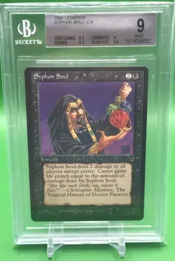1994 MTG Legends - SYPHON SOUL - BGS 9 Mint - Image 1