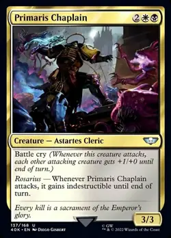 Primaris Chaplain - Universes Beyond: Warhammer 40,000 #137/168 MTG Magic The Ga - Image 1