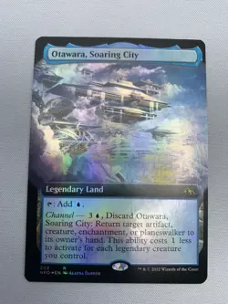 Magic The Gathering MTG Otawara, Soaring City #503 R Foil Kamigawa Neon Dynasty - Image 1