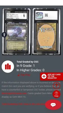 MTG CGC 9 Prime Mirelurk Queen Showcase Surge Foil R 872 (POP 1) UB: Fallout - Image 4