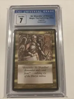1994 MTG Legends - SIR SHANDLAR OF EBERYN - CGC 7 Near Mint - Image 1