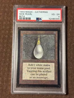 Mox Pearl, Beta Edition, Graded (PSA 4), MTG, Vintage, Old School 93/94, LEB - Image 1