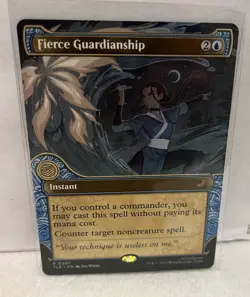 Fierce Guardianship Borderless Avatar the Last Airbender Magic the Gathering - Image 1