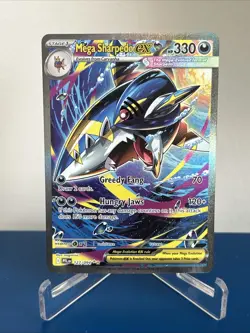 Mega Sharpedo ex - 127/094 Pokemon TCG ME02: Phantasmal Flames 127/094 NM - Image 1