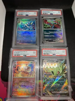 PSA 9 MINT 4 Card Pokemon Lot PRISMATIC EVOLUTIONS Vaporeon & More - Image 1