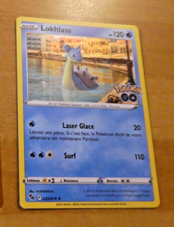 POKEMON GO FRANCAISE CARD RARE HOLO CARTE LOKHLASS 023/078 FR NM - Image 1