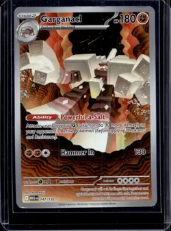 2025 Pokemon Mega Evolution Garganacl Illustration Rare #147/132 - Image 1