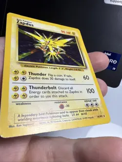 Pokemon Zapdos Holo Rare Base Set #16 - Image 4