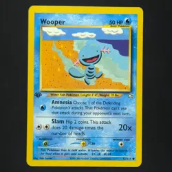Wooper 82/111 - 1st Edition Neo Genesis - Pokemon Card - Image 1