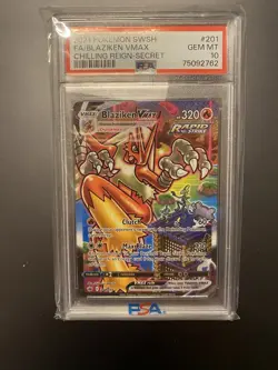 Pokemon 2021 Blaziken VMAX 201/198 Alt Art Chilling Reign GEM MINT PSA 10 - Image 1
